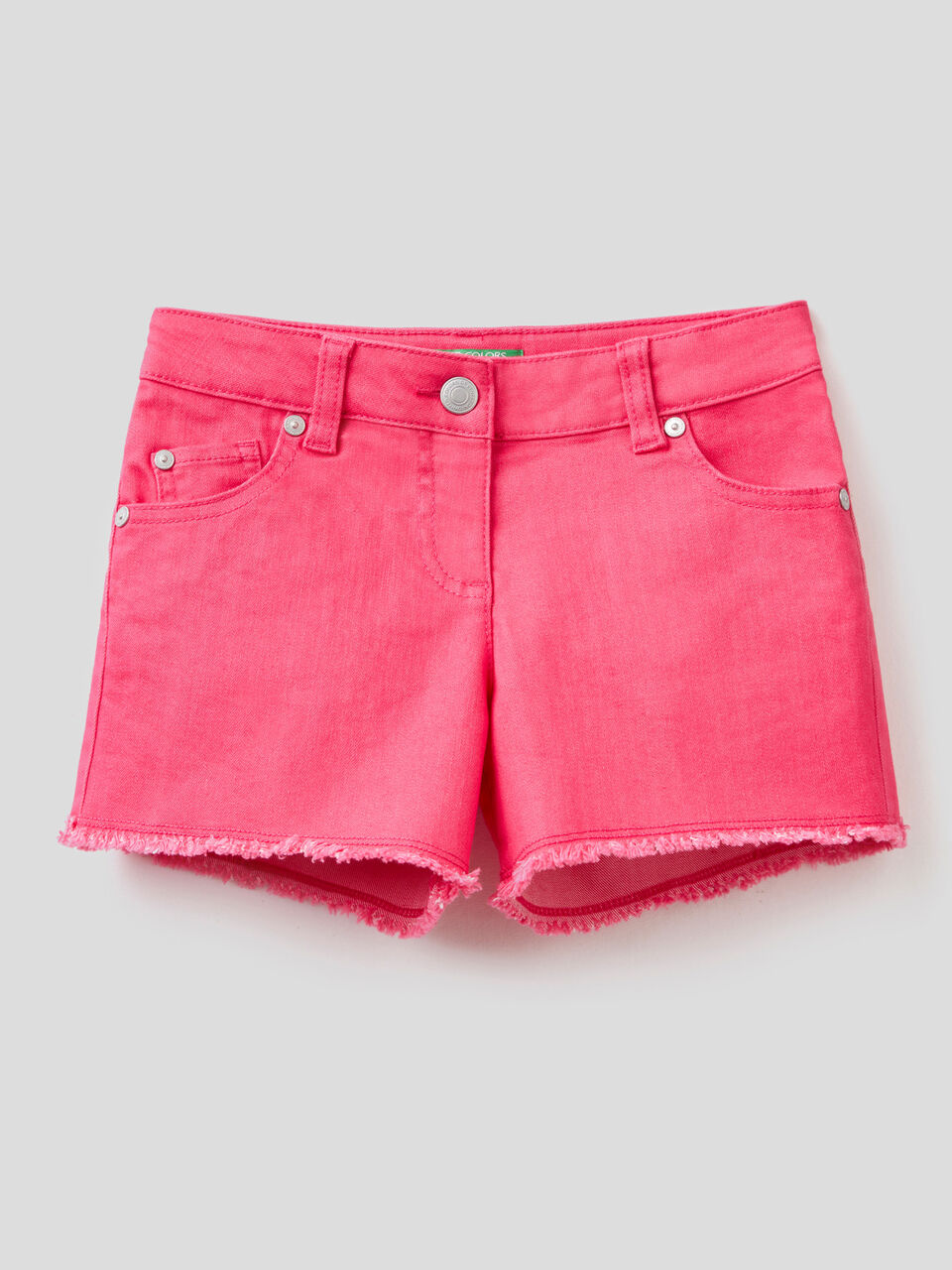 Shorts in stretch cotton blend image number 1