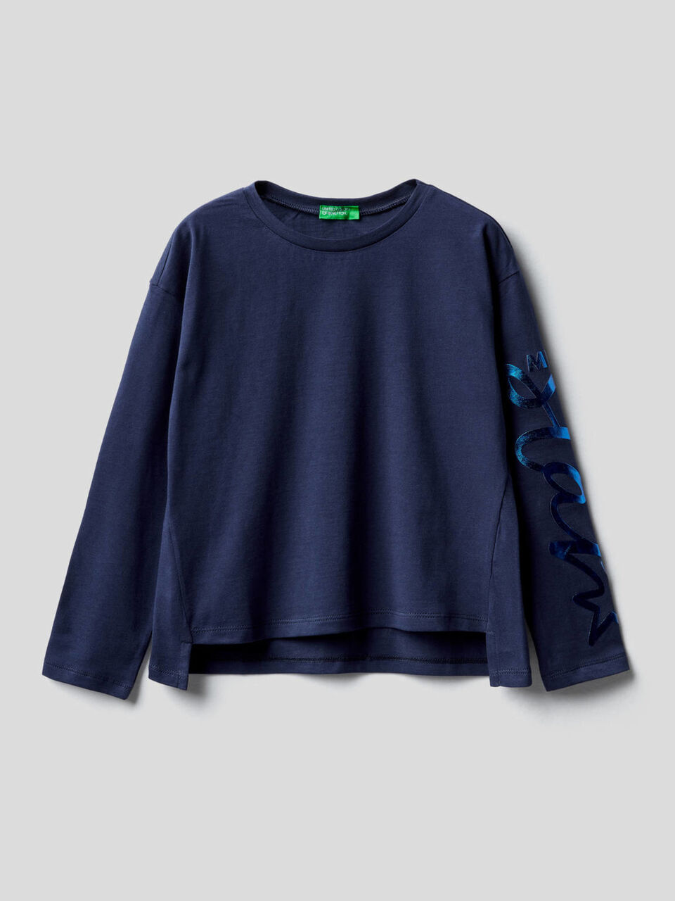 Long sleeve 100% cotton t-shirt image number 1