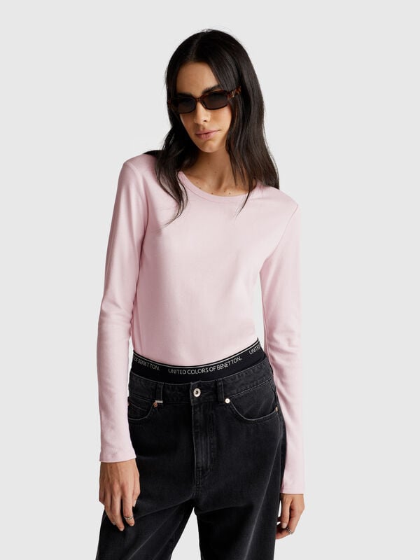 Long sleeve 100% cotton t-shirt Women