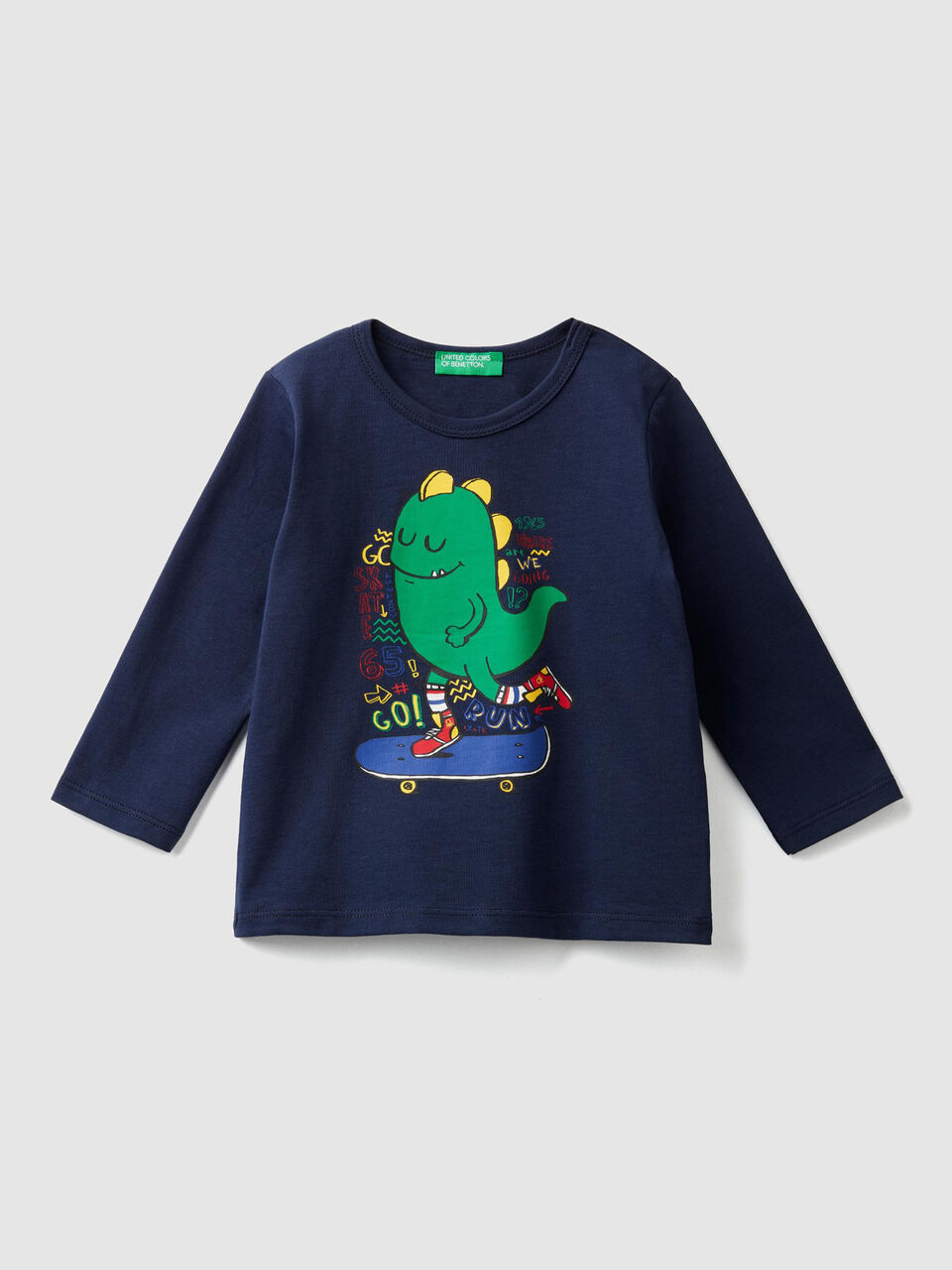 Crew neck t-shirt with print image number 1