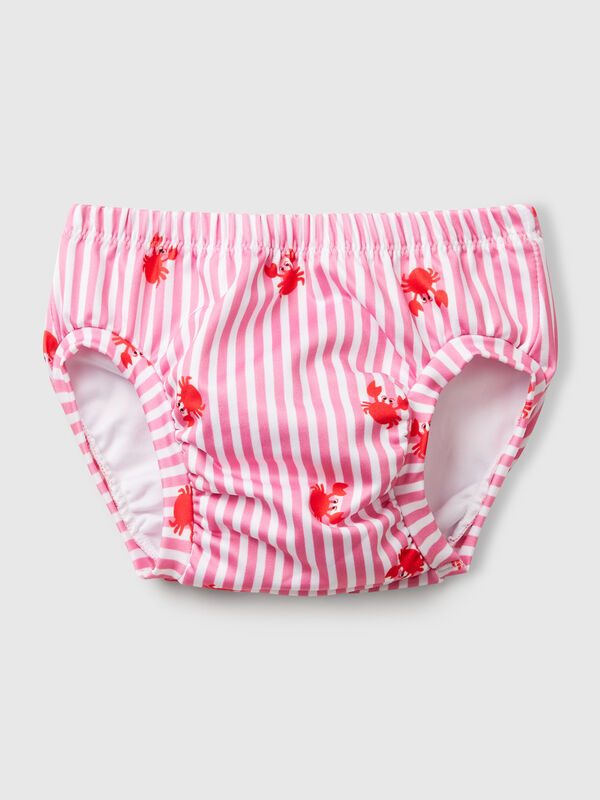 Striped swim bottoms with crabs New Born (0-18 months)