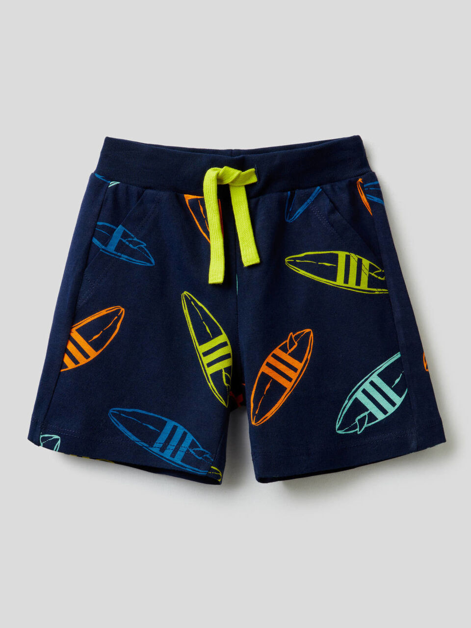 Printed shorts in 100% cotton image number 1