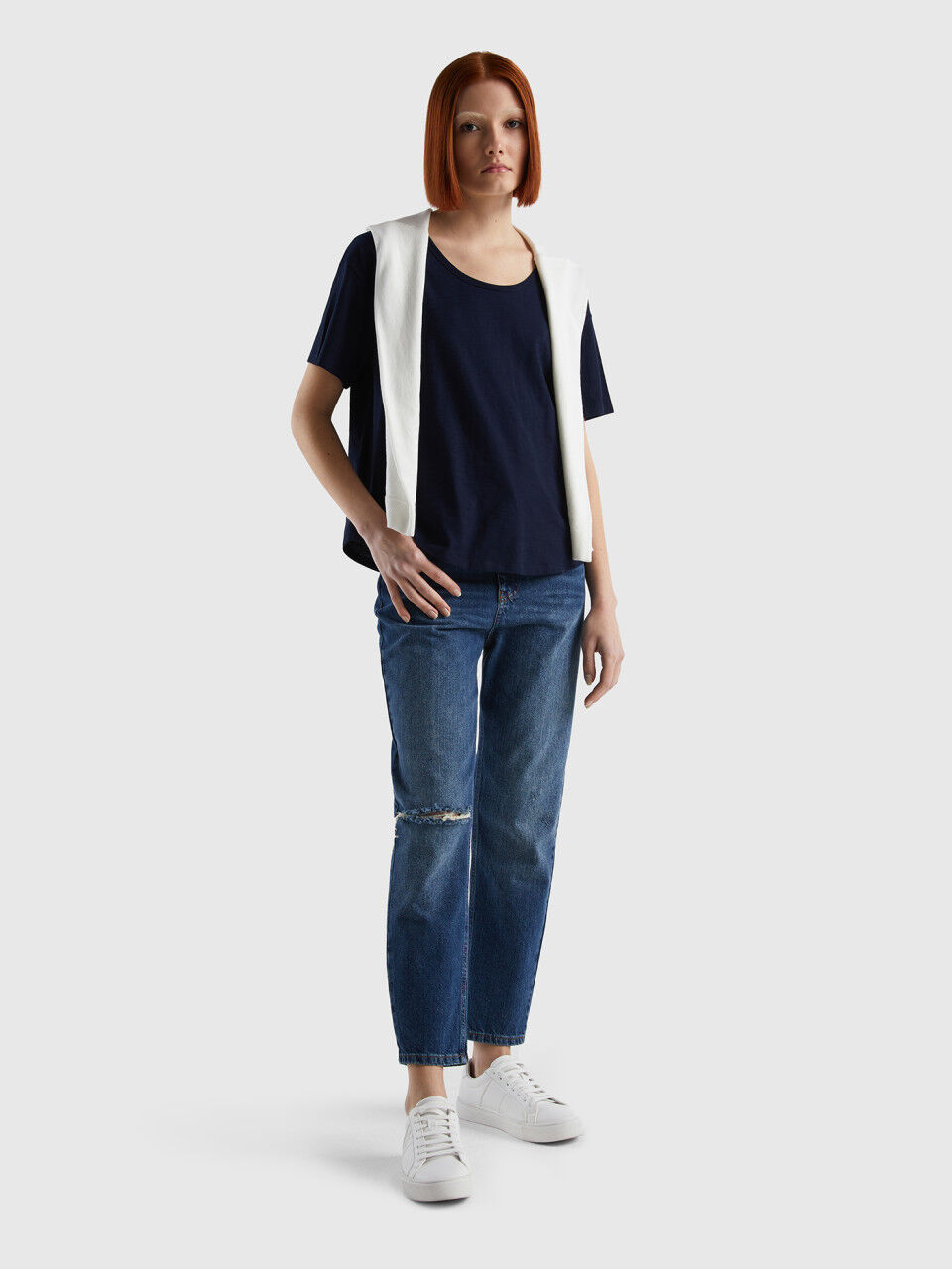 Short sleeve t-shirt in lightweight cotton