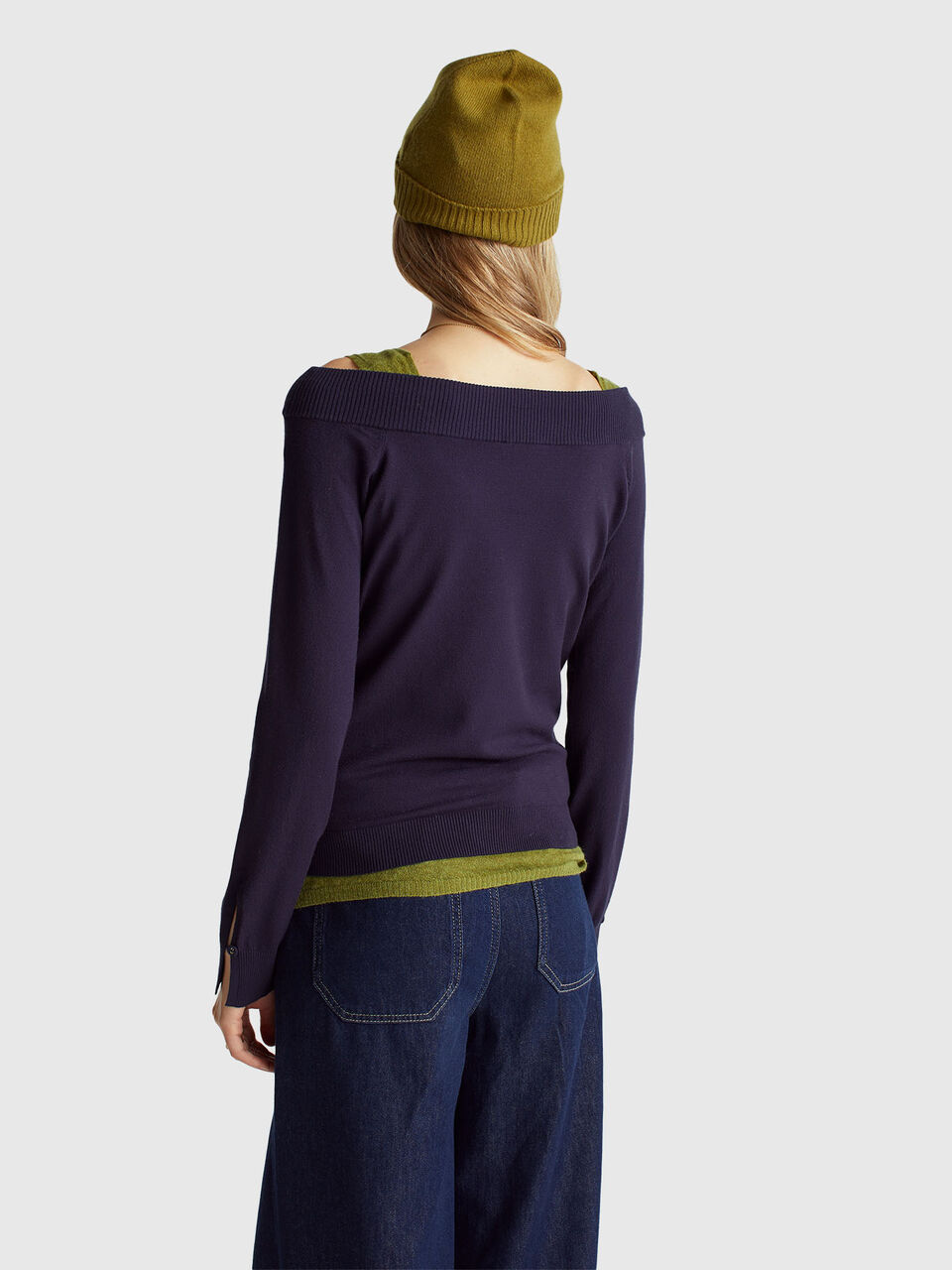BOAT-NECK SWEAT.L/S Women image number null