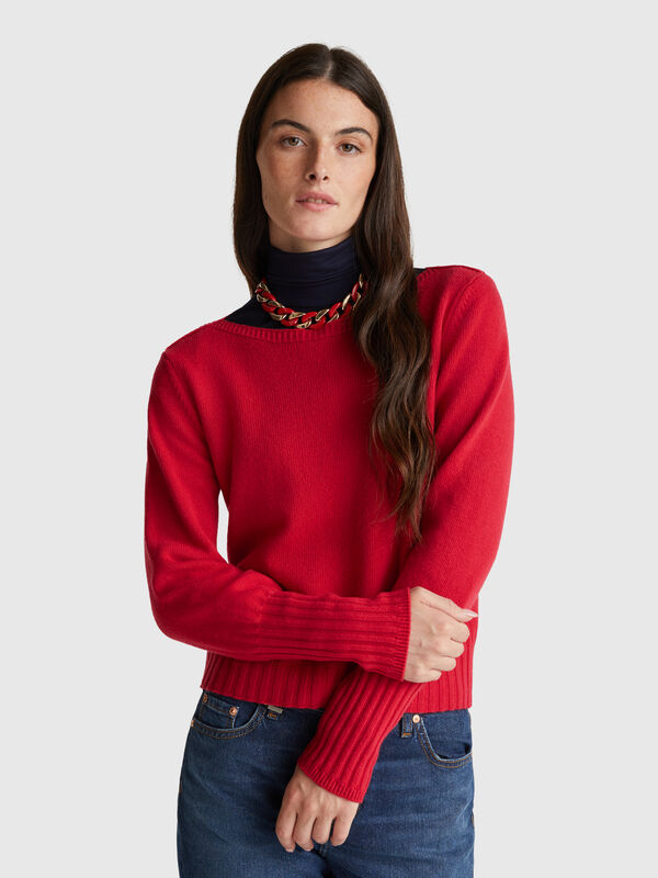 Boat neck sweater Women
