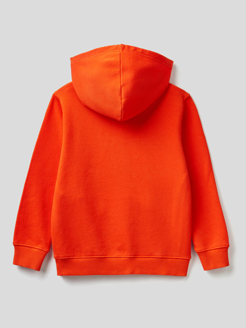 100% cotton sweatshirt with maxi print image number 2
