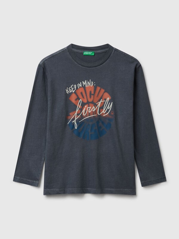 T-shirt with slogan print Junior Boy