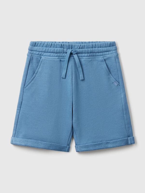 Bermuda shorts in pure cotton fleece Junior Boy