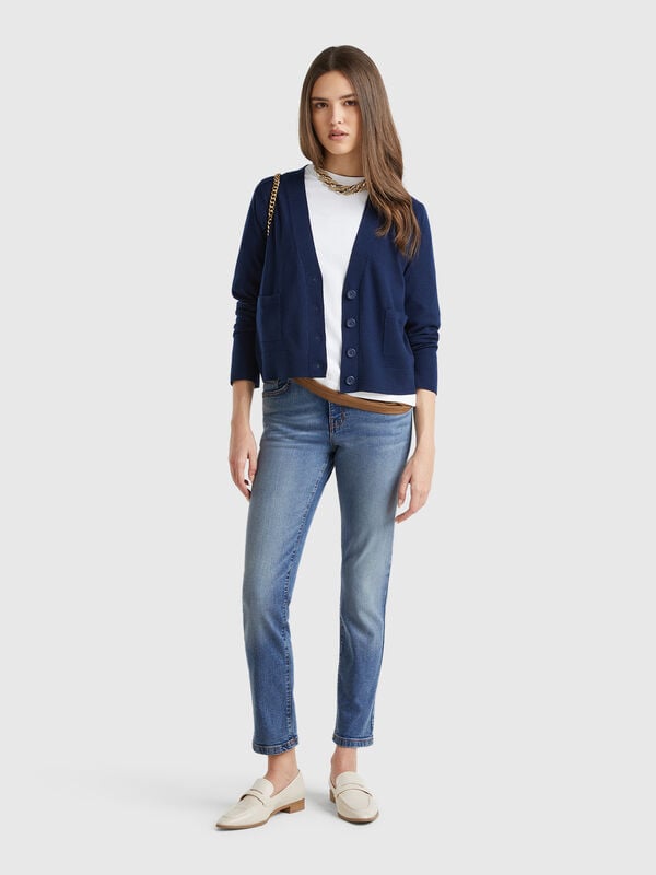 Bootcut jeans in recycled cotton blend Women