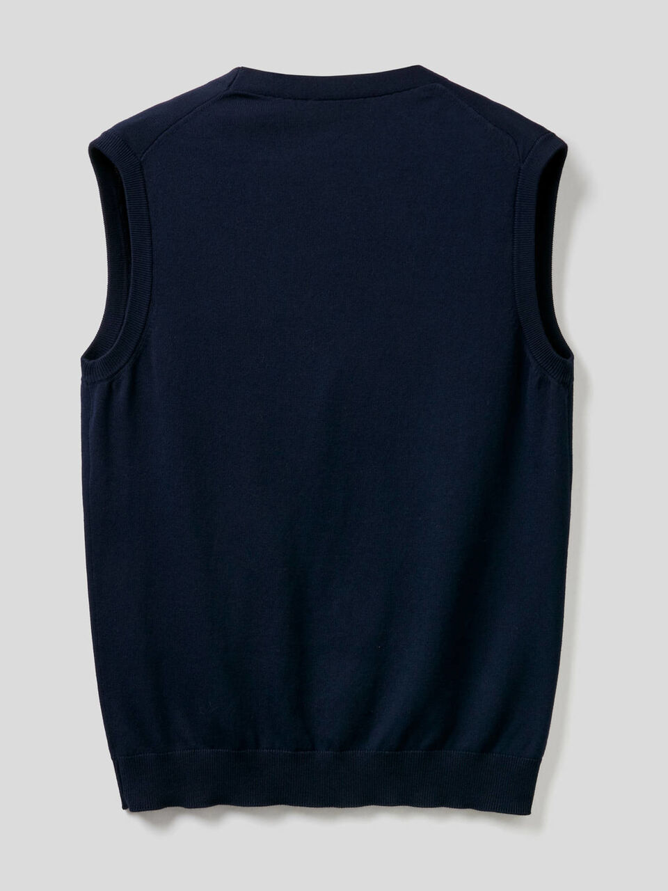 Pure cotton vest with buttons Men image number 2