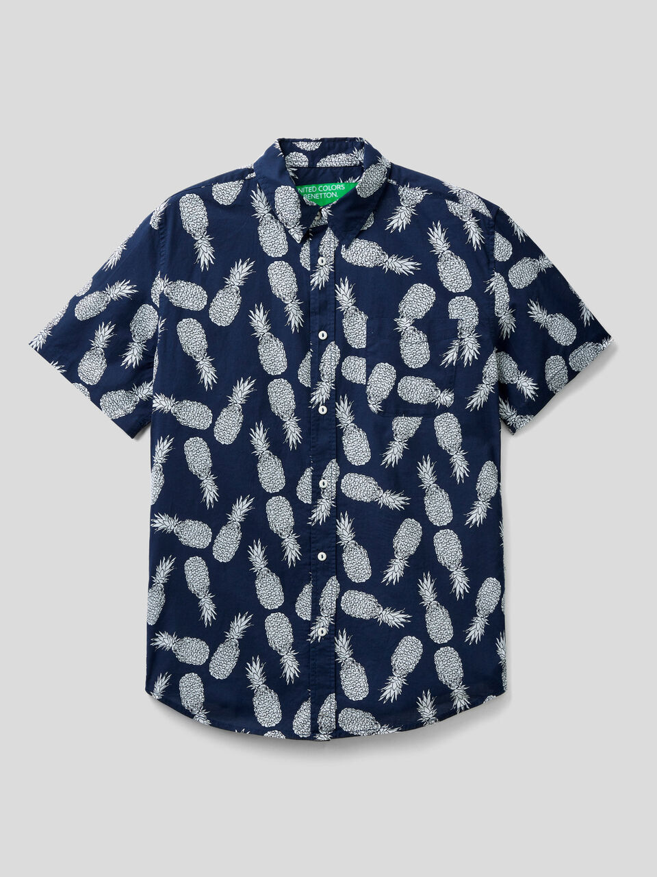 Short sleeve patterned shirt image number 1
