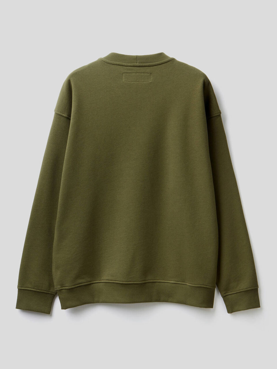 100% cotton sweatshirt with applied logo image number null