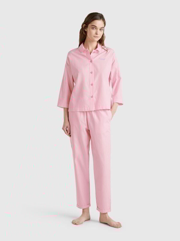 Vertical striped trousers Women