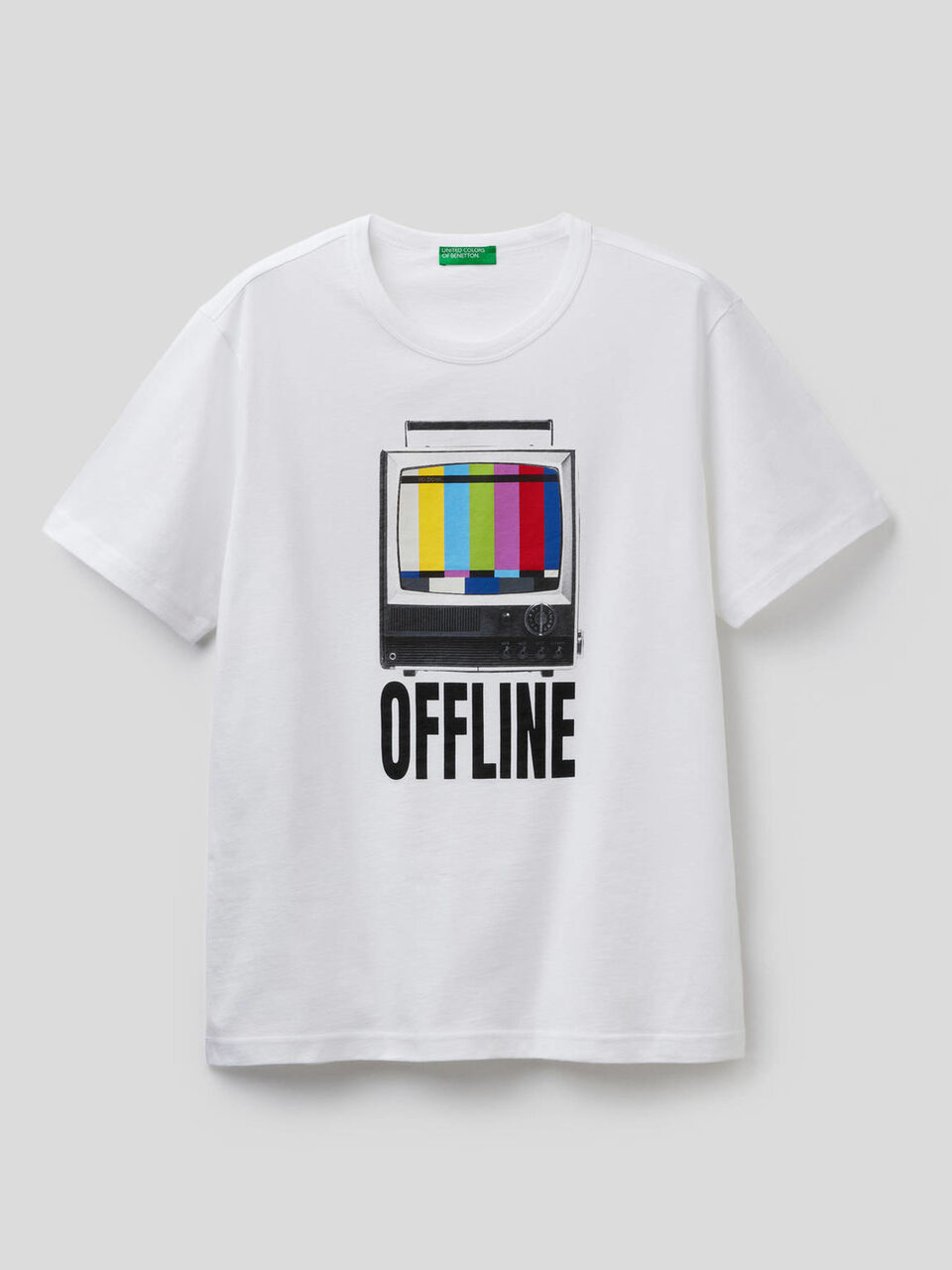 100% cotton t-shirt with print Men image number 1