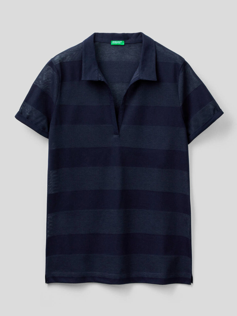 Polo with V-neck image number 1