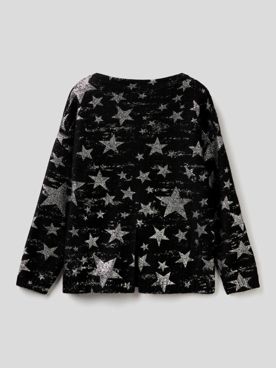 Maxi sweater with foil print image number 2
