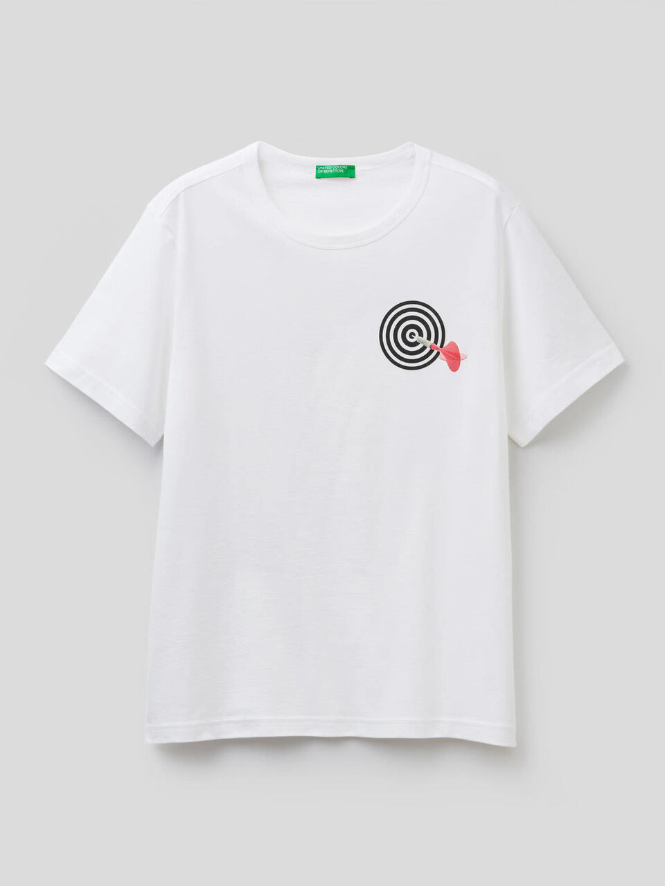 Pure cotton t-shirt with print Men image number 1