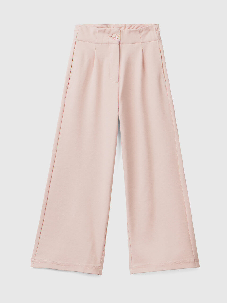 Palazzo trousers with elastic at back