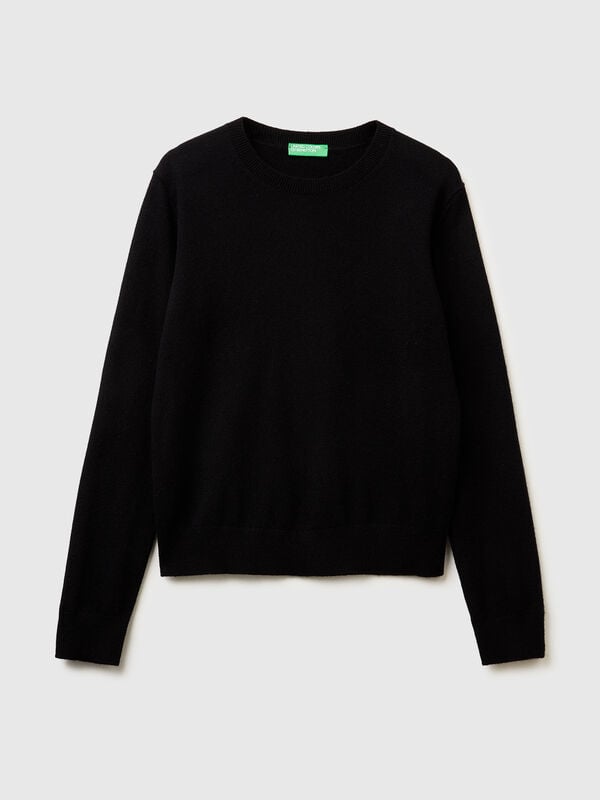 Black sweater in pure cashmere Women