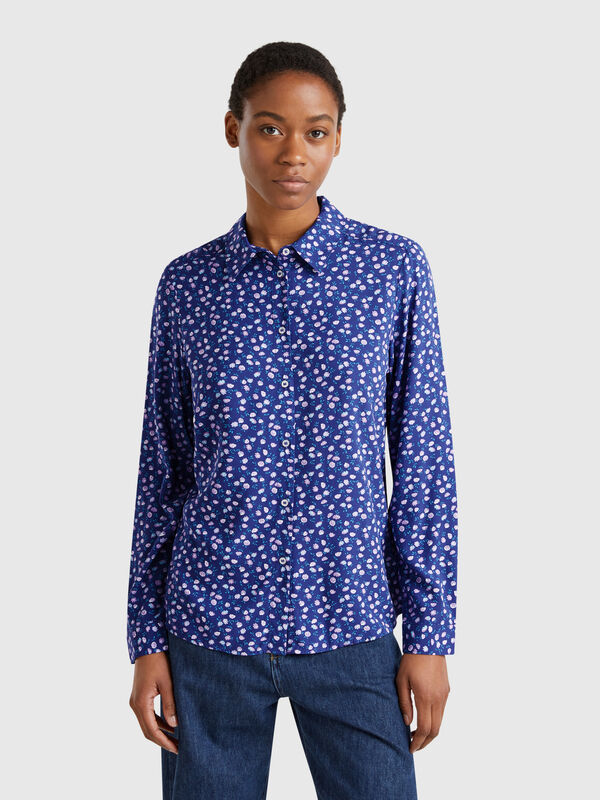 Patterned shirt in viscose Women