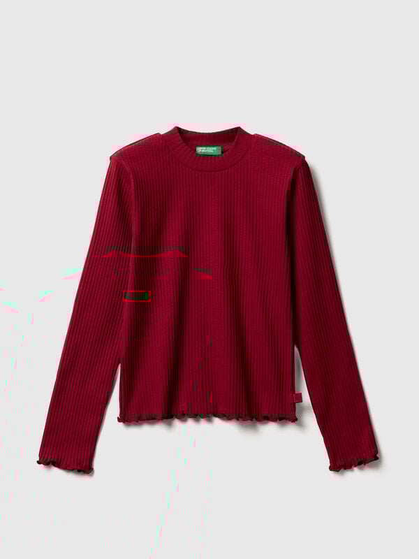 Slim fit stretch cotton t-shirt Junior Girl