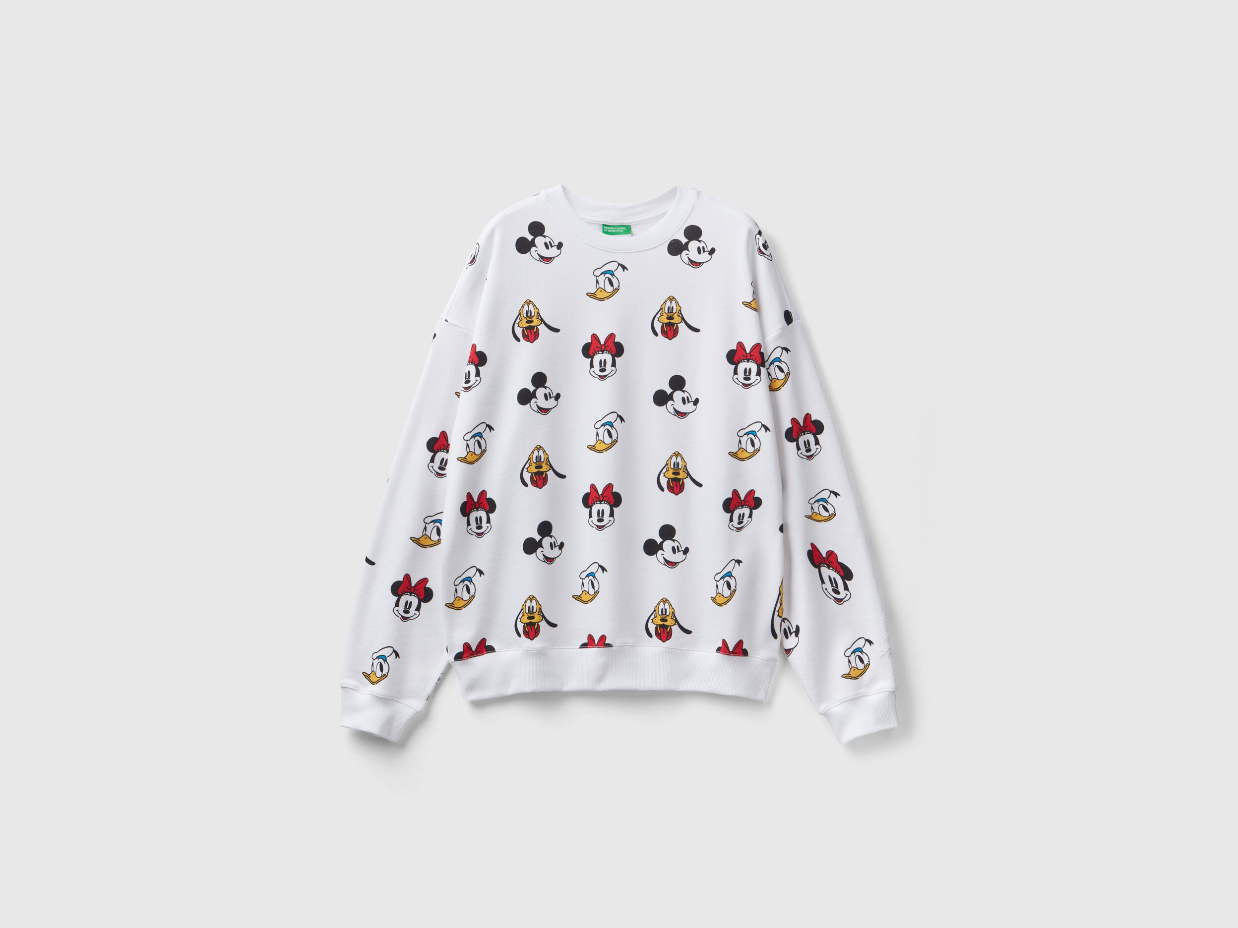 White Mickey Mouse sweatshirt White Benetton