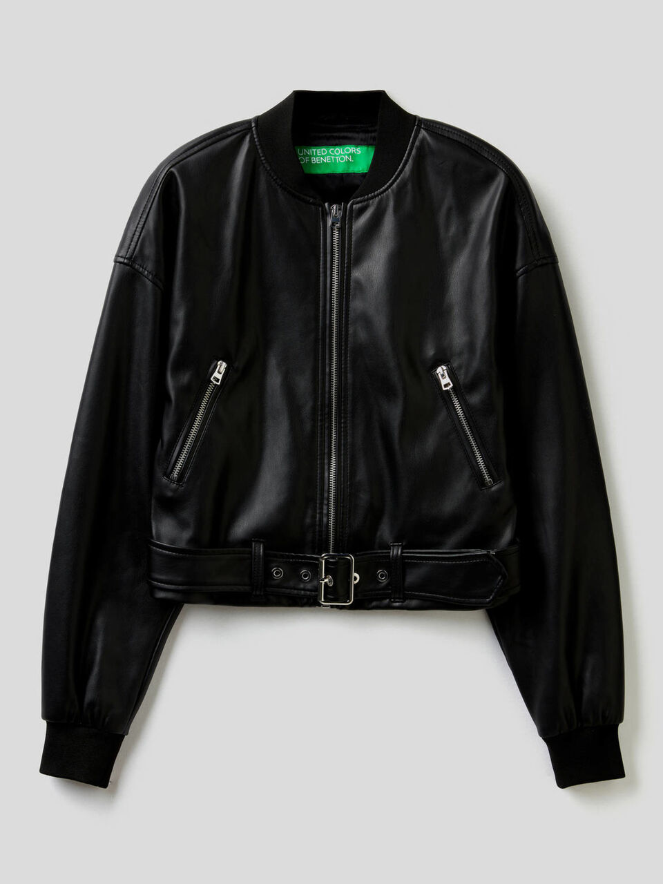 Bomber with belted waist image number 1