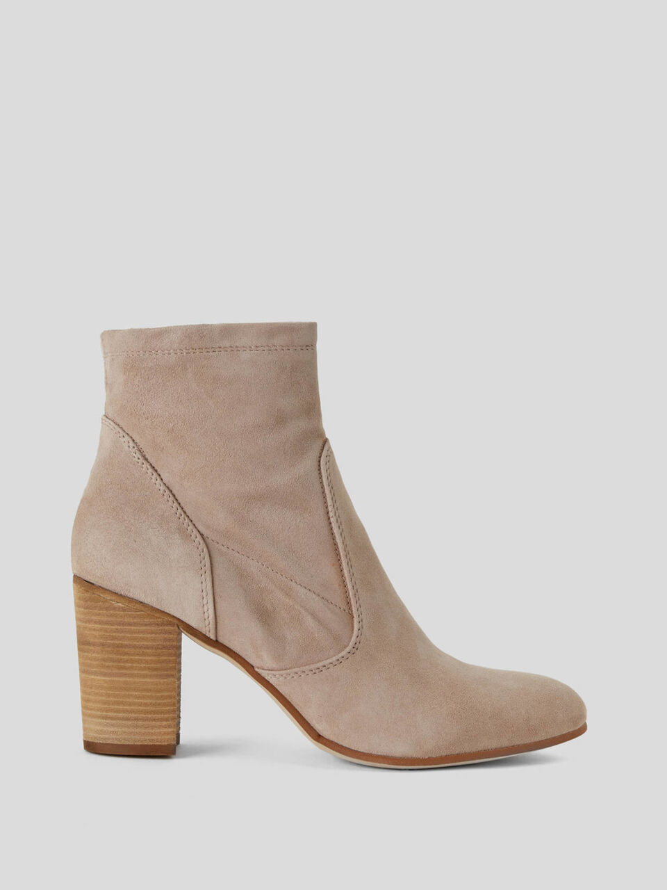 Ankle boots in genuine suede image number 1