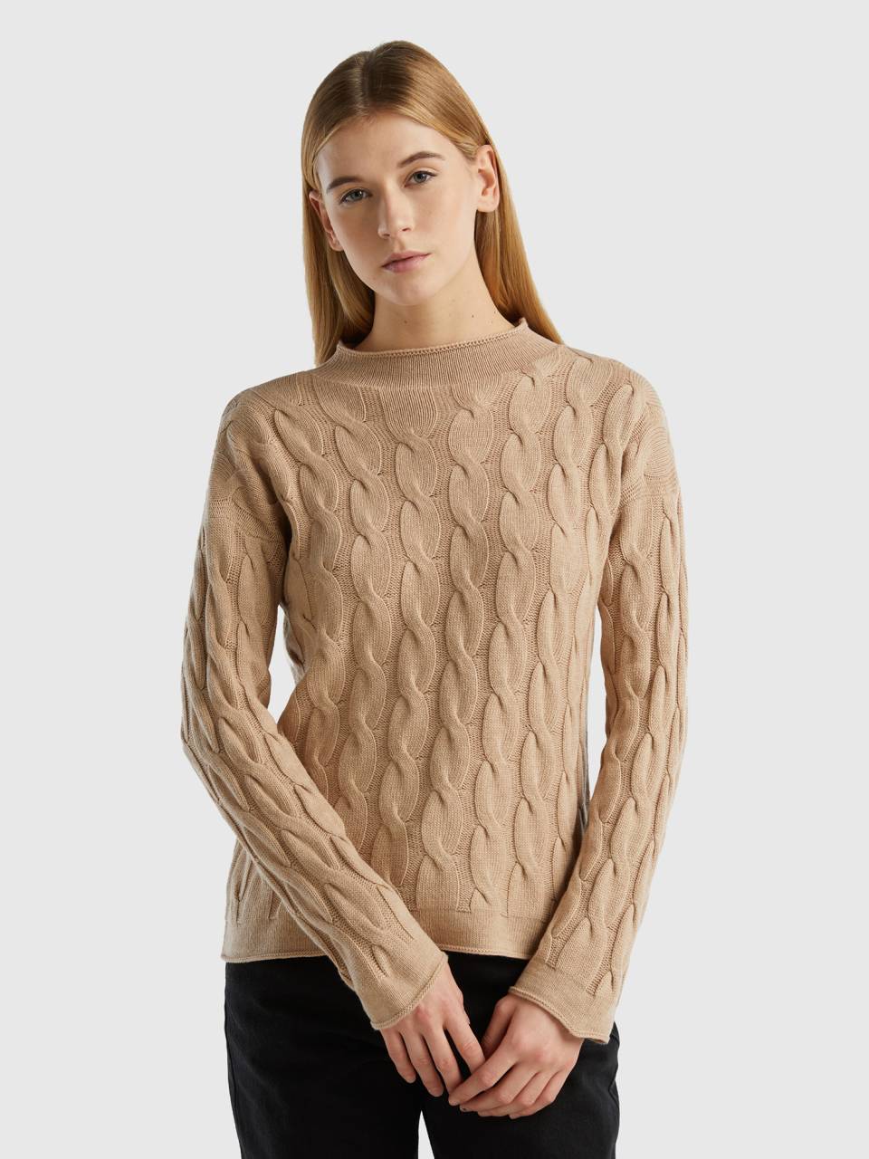 Knit sweatshirt new arrivals