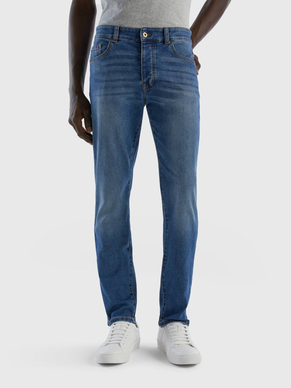 Five pocket slim fit jeans Blue Benetton