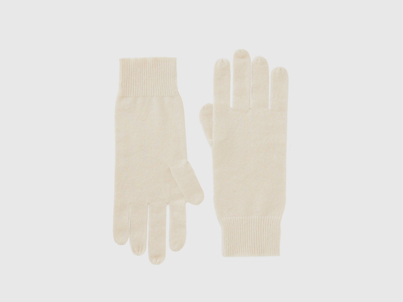 White wool outlet gloves